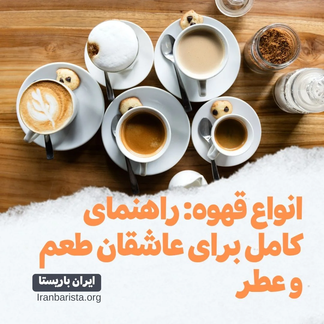انواع قهوه: راهنمای کامل برای عاشقان طعم و عطر